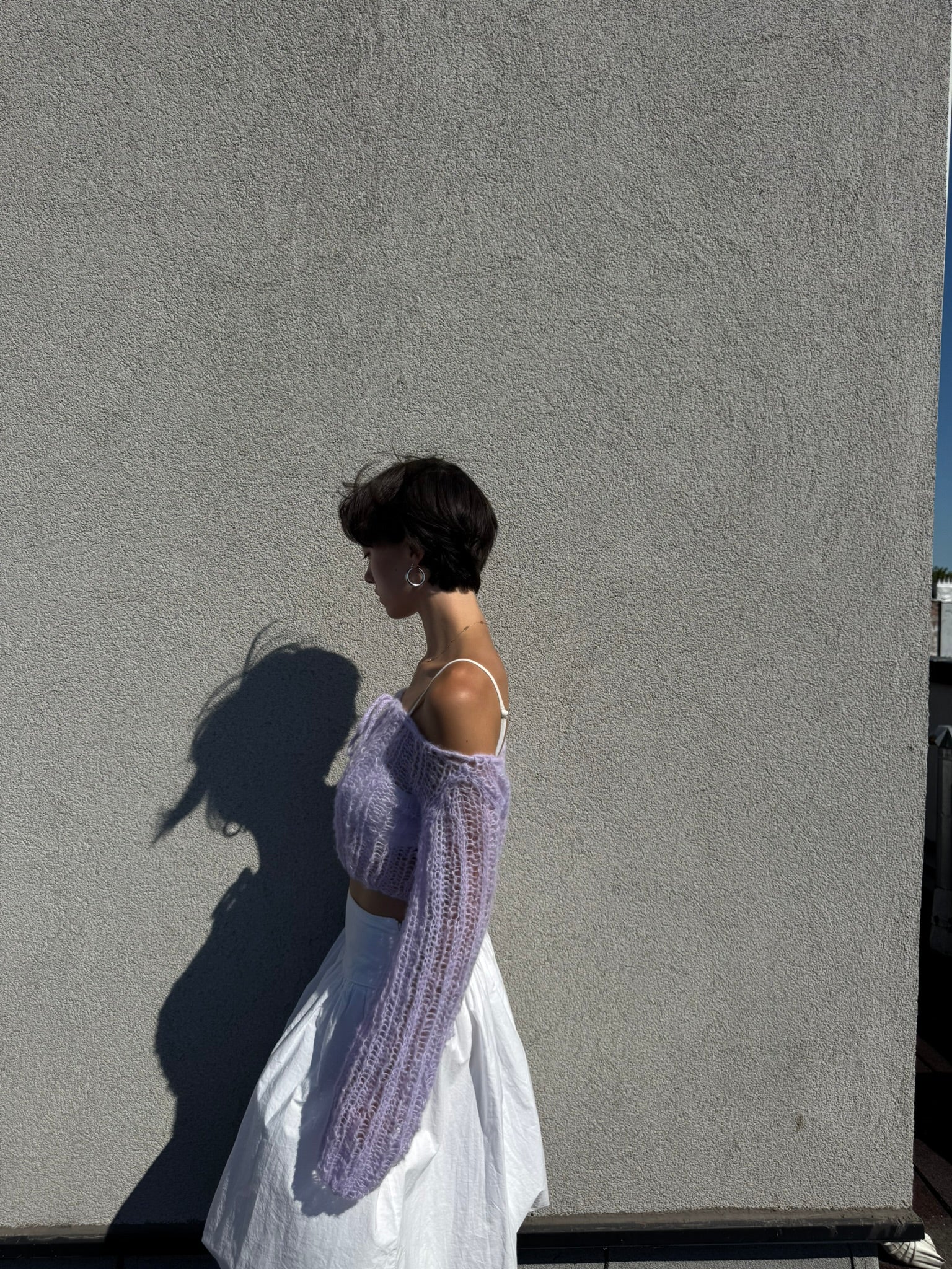 lilac sweater