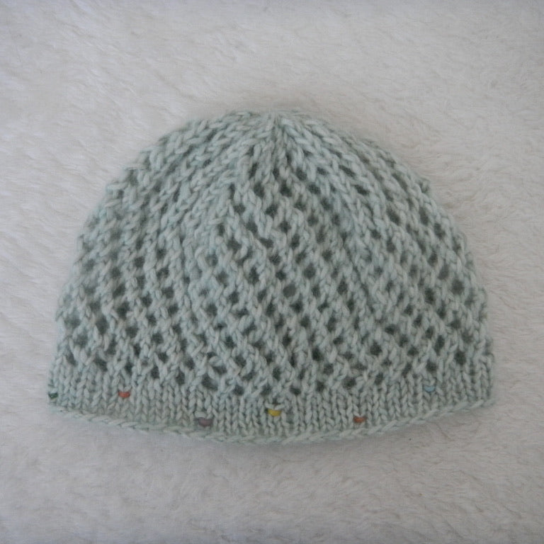 lacy beanie [ dew ]