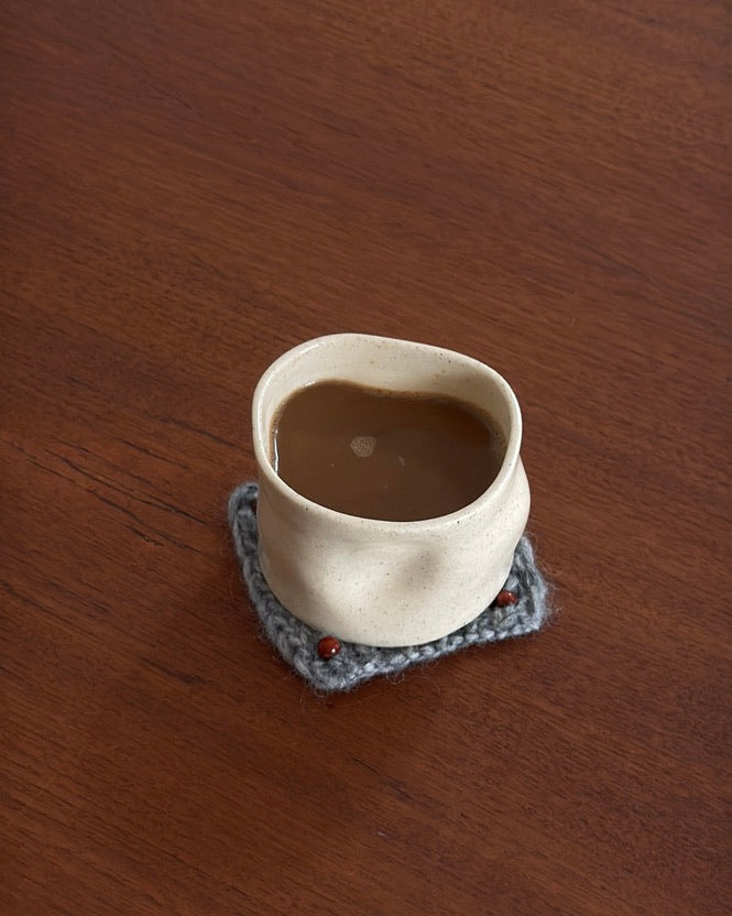 beaded coaster [ fog ]