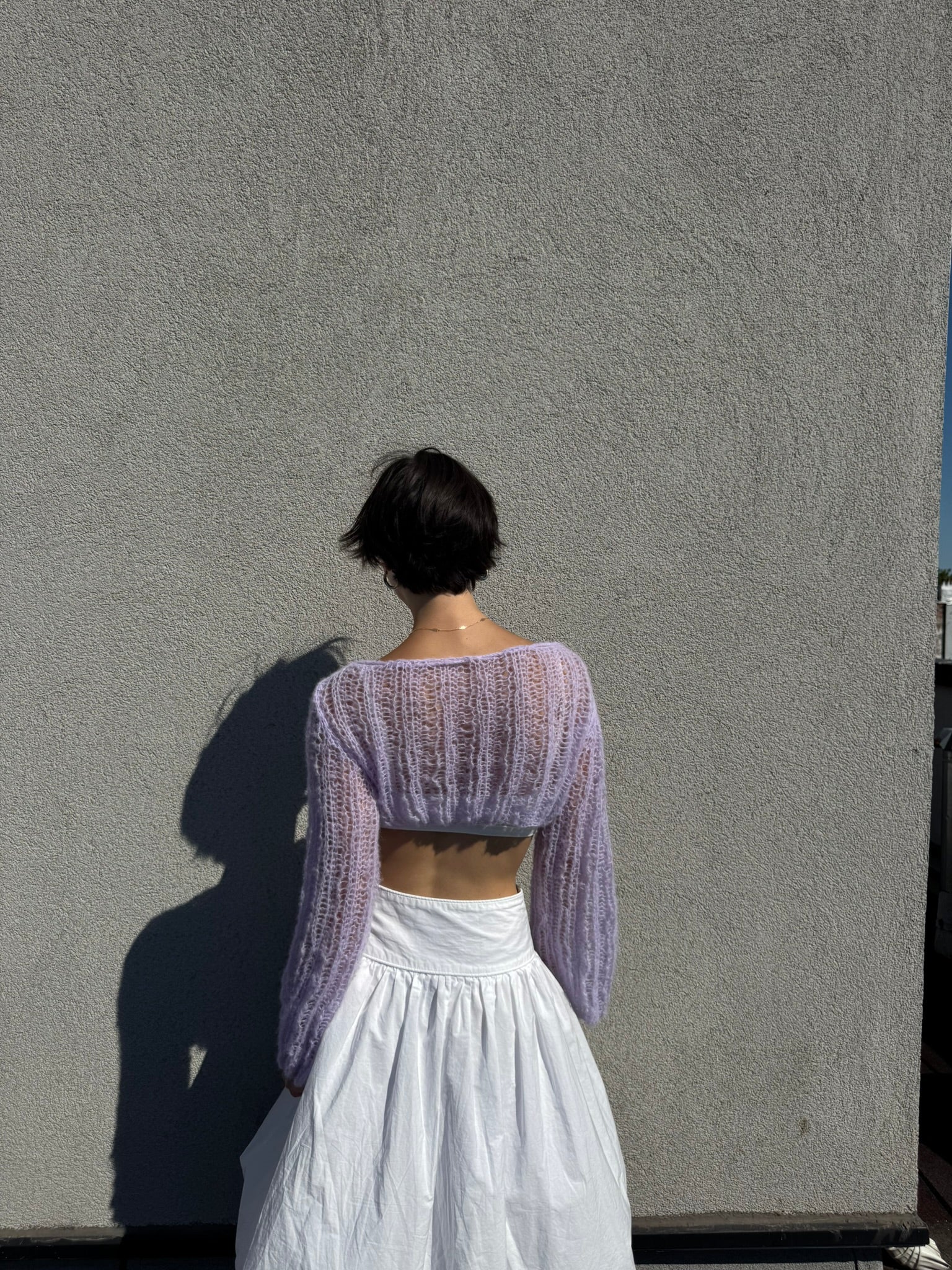 lilac sweater