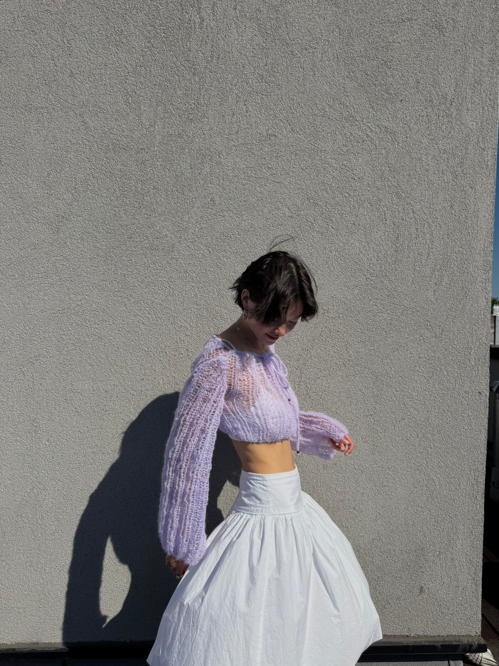lilac sweater