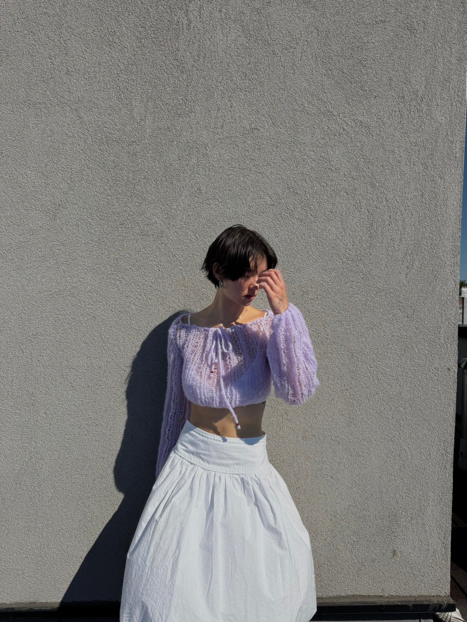 lilac sweater