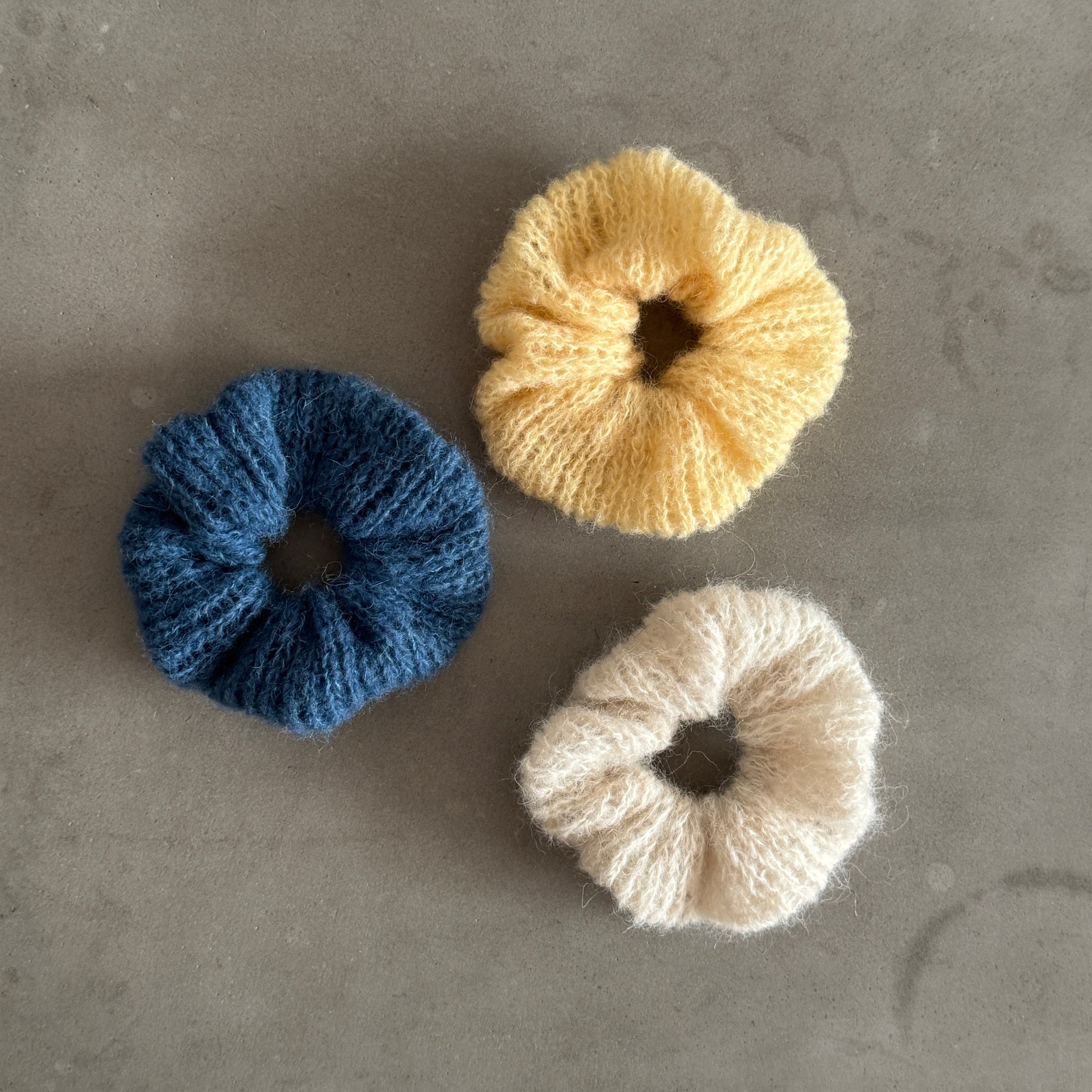 mohair scrunchie