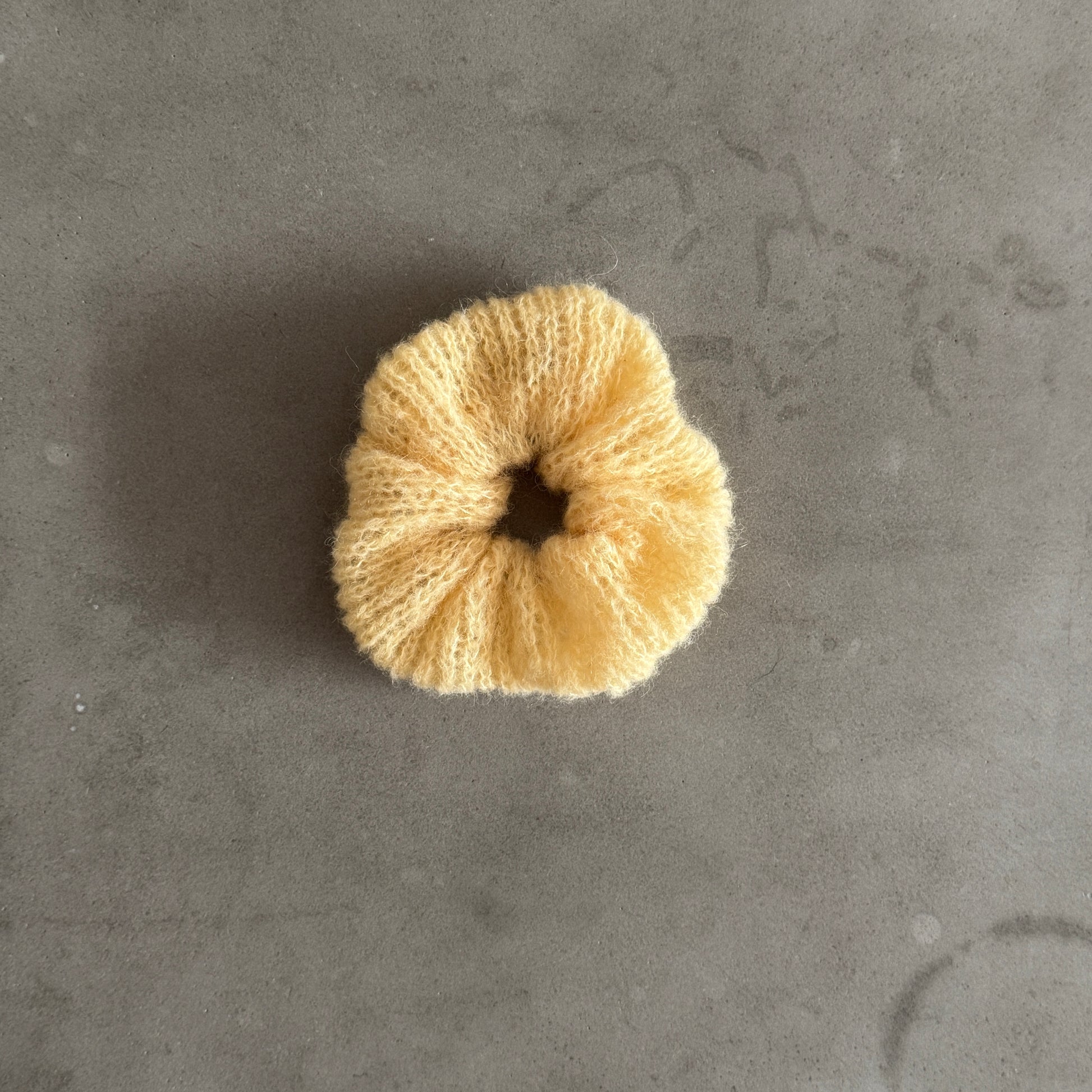 mohair scrunchie