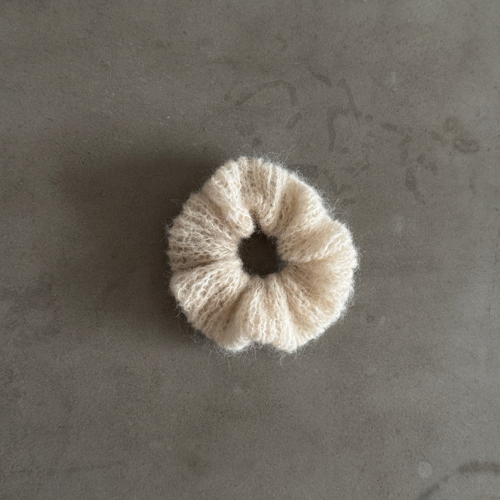 mohair scrunchie