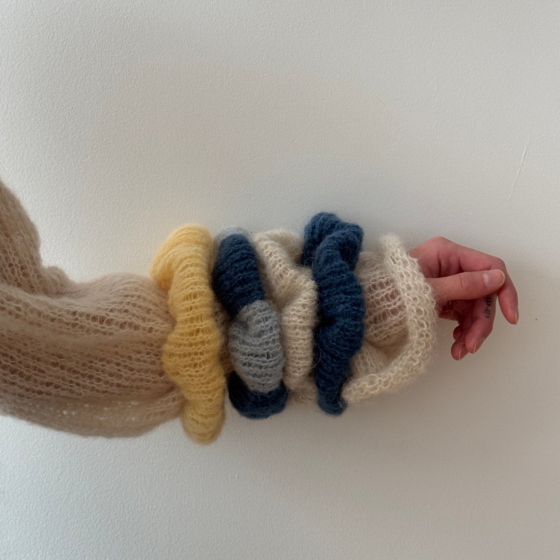 mohair scrunchie