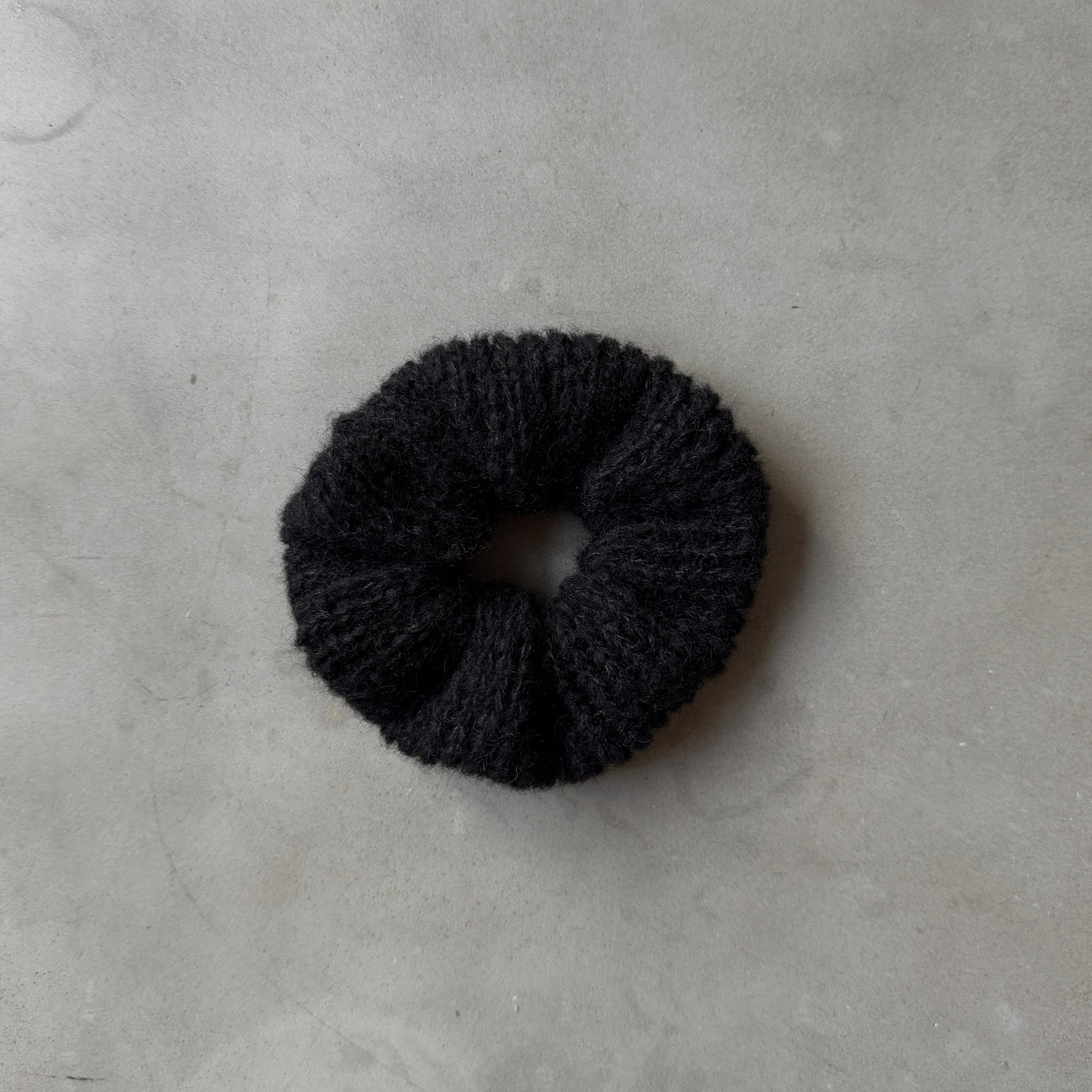 mohair scrunchie
