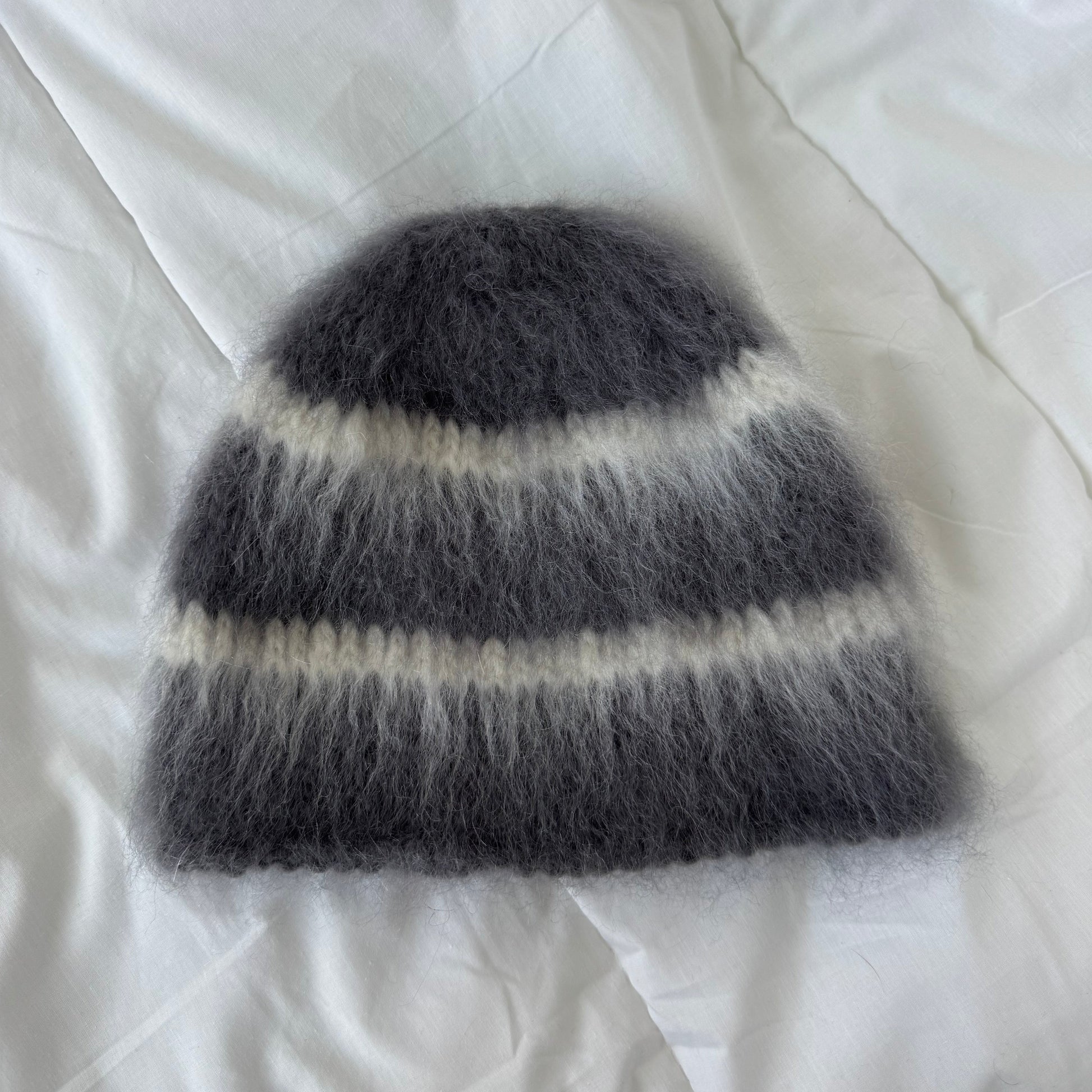 mohair beanie [ charcoal ]