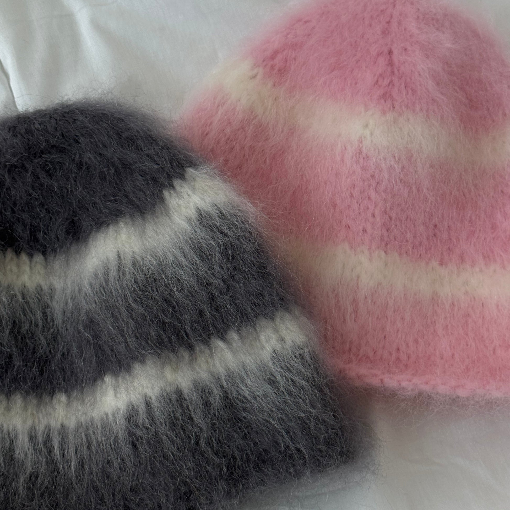 mohair beanie [ charcoal ]