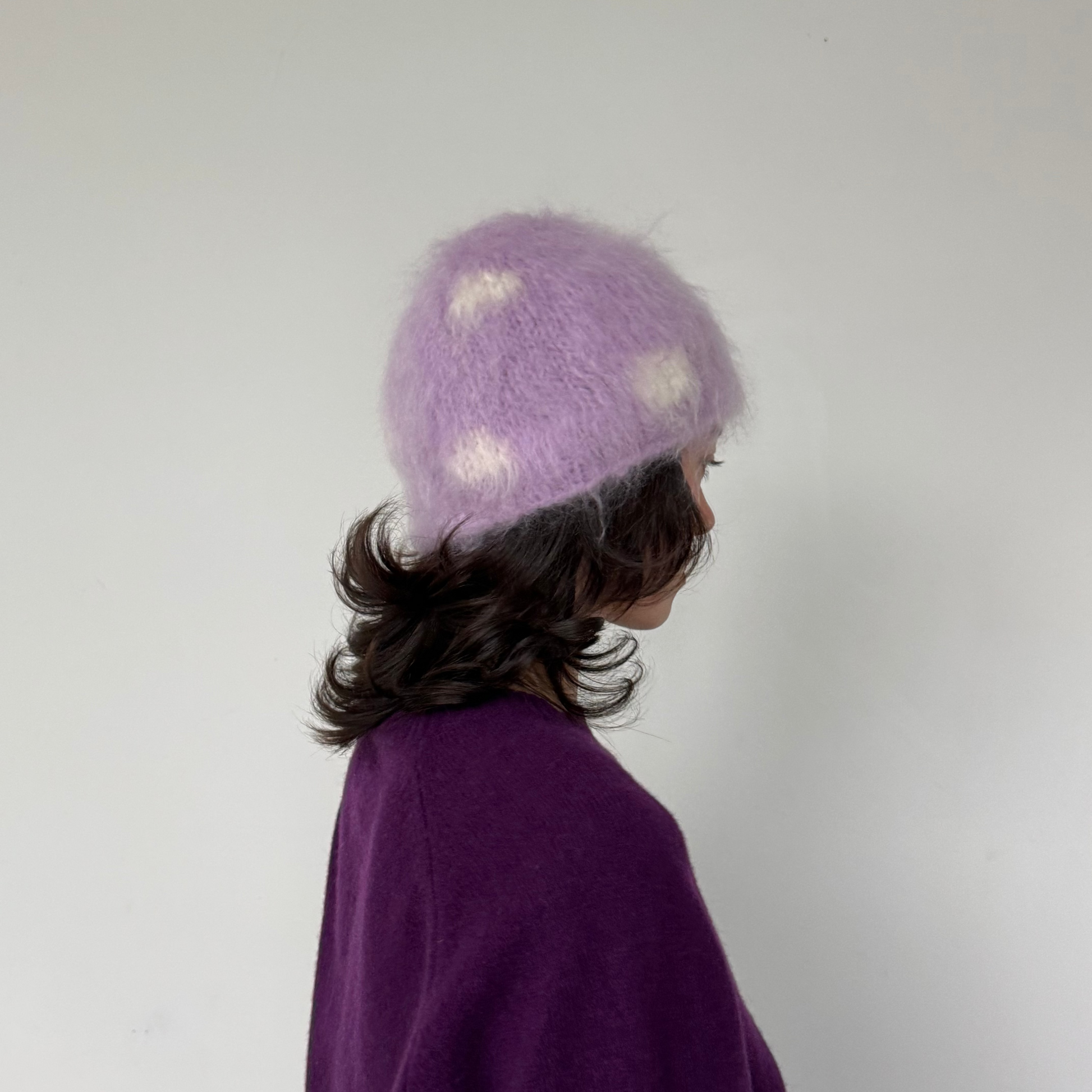 mohair beanie [ orbit ]
